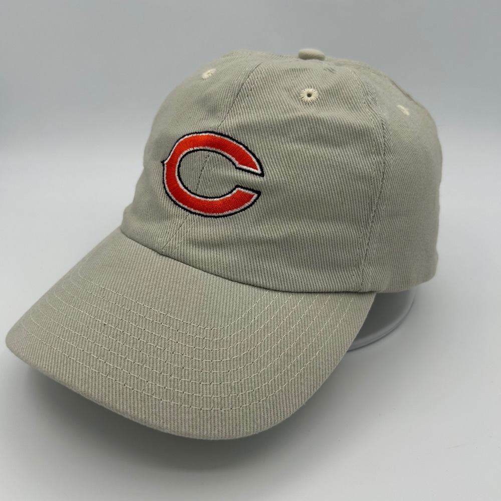 Chicago Bears Hat Cap Mens OSFA Tan Dad Hat Sportswear Lifestyle Vintage